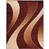 Carpeto Rugs Tappeto Salotto Moderno Pelo Corto - Tappeti Camera da Letto - Tappeti Moderni Soggiorno - Tappeti Salotto Grandi Dimensioni - Marrone - 160 x 230 cm