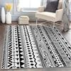 buyluhn Tappeto Salotto Tribù Etnica 160x230 Pelo Corto Morbidi, Tappeto Cameretta Bianco E Nero Lavabile In Lavatrice, Tappeti Casa Grandi Dimensioni per Soggiorno Divano Camera