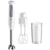 Braun MultiQuick 5 MQ50.501M, Minipimer con Tecnologia PowerBell Plus, 21 Velocità+Turbo, Sistema EasyClick Plus, Asta in Acciaio Inox, Doppia Frusta e Bicchiere 600ml Graduato, 1000W, Bianco