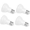 Rysa Light Confezione da 4 lampadine LED Par20, 7 W (equivalente a 50 W), attacco E27 2700 K 3000 K, luce bianca calda, angolo di proiezione 40°, 550 lumen.