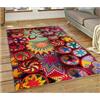 JIAOJING Etiopia Variopinto Fiore Intrecciato Arte Cestini Tappeto Tappeto Per Soggiorno Camera Da Letto Home Decor, Antiscivolo Per Divano Zerbino 80X120Cm