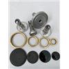 Homely R COMPATIBILE CON NARDI set 4 bruciatori in alluminio 4 spartifiamma in ottone 4 piattelli in ghisa smaltata liscia per cucina a gas S 32200 B