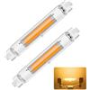Dvnoua R7S LED 118mm Dimmerabile 30W, Lampadina R7S LED 118mm Equivalenti a 300W Lampada Alogene, Lampada Bianca Calda 3000K, 3000LM Nessun Sfarfallio, Illuminazione Fascio 360°, 2 Pezzi