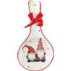 PACKOVE Portaposate Utensili Da Cucina Stoviglie Fornello Poggia Cucchiaio Piatto Porta Cucchiaio Di Natale Poggia Utensile Babbo Natale Porta Mestolo Mestolo Da Zuppa
