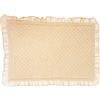 BLANC MARICLO' Set 2 tovagliette americane in velluto con frill cipria 35x50 cm
