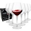 MICHLEY - Calici da vino infrangibili con stelo in 100% plastica Tritan, disponibili in vetro da 425,2 g, set da 6