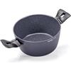 Moneta Minerva Finegres casseruola 20cm, rivestimento naturale FineGres (NO PFAS), anche per induzione, 100% Made in Italy