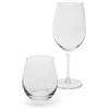 Excelsa Soave Set Degustazione, 6 Calici da Vino 53cl e 6 Bicchieri Acqua 39cl, Vetro