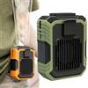 Generic Ventilatore portatile indossabile in vita e clip per cintura a mani libere, ventilatore indossabile in vita con supporto da tavolo e power bank, mini ventilatore personale in vita, indossabile per