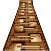 rugsx Passatoia BCF LAMPONE per cucina, corridoio, soggiorno, robusto, classico, Marrone 100x190 cm