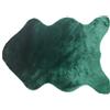FINIVE Tappeto in finta pelle di pecora, morbido, tappetino in finta pelliccia, tappeto per sedia, divano, soggiorno, camera da letto, Pelliccia ecologica, Verde, Verde