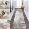 ZDYHMrj - Tappeto/passatoia antiscivolo, lavabile, lungo, per corridoio, cucina, grigio, 40 x 240 cm, tappeto per cucina, soggiorno, camera dei bambini, tappeto personalizzabile, venduto al metro
