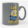 Minions Licenza ufficiale Despicable Me - I Can't Adult Today! Tazza di caffè (StormGrey)