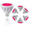 JSVSAL - Lampadina a LED MR16 dimmerabile da 5 W, equivalente a 50 W, lampadina alogena da 12 V GU5.3, luce spot a 40 gradi, per interni ed esterni 12V-6 Pack