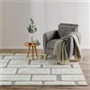 benuta Basic Tappeto salotto Elvy - Crema 140x200 cm - Astratto morbido rilievo soggiorno - Facile pulizia - Resistente - Pavimento riscaldato