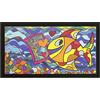 emmevi Zerbino Gomma Dipinto Artistico Jack Ottanio Pop Art 40X70 Ingresso Porta Antiscivolo, I Love Amalfi