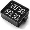 Serenophile Timer da cucina magnetico, grande schermo LCD a doppio schermo, ricaricabile, 199 minuti, conto alla rovescia/allarme forte per aula e cucina