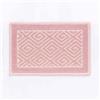Generico Tappeto Sardo Art. Labirint Linea Oro Artigianale con Certificazione Oeko-Tex - Stile Tradizionale ed Ecologico - Lavabile e Resistente (rosa, 60x105)