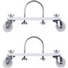CulinaBlend 2 staffe di supporto per riscaldatore elettrico, base idroelettrica, rotella idroelettrica, speciale staffa per puleggia mobile (bianco)