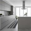 SaRani Tappeto Runner Moderno per Cucina e Corridoio, Impermeabile, Antimacchia, Passatoia con Fondo Antiscivolo (Righe Grigio, 50x400 cm)