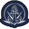 VWCSDSCS Zerbino Personalizzato con Tema Nautico Decorativo con Ancora, Tappeto Decorativo a Tema Nautico, Zerbino con Tema Barche, Ancora, Timone, Bussola, Tappeto per Pavimento, Zerbino per Casa