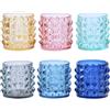 BRANDANI Funky Set 6 Pezzi Bicchiere Shot Liquore 70ml Vetro Colorati