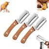 KZJXMH Zero Snag Peeler In Legno Zero Flex Peeler, Strumento Da Cucina In Acciaio Inossidabile 2-in-1 Per Patate Da Frutta, Cucina Multi-funzione In Acciaio Inossidabile Spessore Peeler Di Frutta(3PCS)