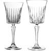 SICIGNANO CASALINGHI Sicignano Set 12 Calici Timeless in Cristallo ? 6 Calici da Vino CL.30 + 6 Calici da Acqua CL.23, Brillanti, Resistenti e Lavabili in Lavastoviglie, Design Elegante e Sostenibile