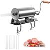 GOPLUS 3,6L Insaccatrice Manuale Insaccatrice per Salsicce Macchina per Salsiccia in Acciaio Inossidabile Salsicce Siringa con 4 tubi di Riempimento