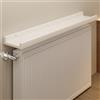 WTJDCCY Mensola Sopra Termosifone Easy Fit, Copri Termosifoni in Legno con Design a Cornice Frontale, Copri Termosifone per Ufficio Domestico(White,30X12cm/12x5in)