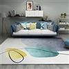 Tzvpsu Tappeto tappeto fonoassorbente Motivo geometrico a inchiostro grigio blu giallo tappettone morbido per bambini tappeto per salotto moderno 160x200cm