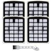 EpheyFIF Kit di filtri HEPA in spugna per aspirapolvere Eureka V18C01A-200 e Apollo AK9 AK10, per aspirapolvere Midea VCS41S160 VCS42S200 VCC18C, ricambio lavabile con spazzola per la pulizia (confezione da 4)