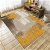 Poisrien Tappeto Salotto 200 x 300 cm Grande, Pranzo Tappeto Pelo Corto per Camera da Letto Soffice Lavabile Antiscivolo Stile Inchiostro Astratto Giallo