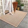 Lifup Zerbino Juta Intrecciata Lavabile, Tappeto Antiscivolo Resistente allo Sporco per Esterno, Interno, Cucina, Giardino, Cortile Beige 80x120cm