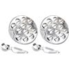 Yardwe Set Cottura Lumache in Acciaio Inossidabile 12 Foro Piatto Per Escargot Con Vassoio Da Forno 7.5 Pollici Per Griglia E Forno Accessori Per Lumache Resistenti E Facili Da Pulire