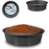 ARCA, Teglia Alta Diametro 16 cm per Friggitrice ad Aria e Forno, Antiaderente e Adatta alla Lavastoviglie, Ideale per Torte e Altre Ricette, in Alluminio, Made in Italy