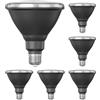 ledscom.de 6 pezzi E27 lampadina LED, PAR38 collo corto, bianco (4200 K), 16,1 W, 1379lm, 45°, specchio riflettore (argento)