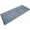 Casa Service Reno Tappeto Cotone Lavabile Bagno Cucina Antiscivolo Lavabile in Lavatrice (Grey, 50x120 cm)
