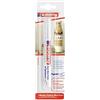 edding 750 Marcatore a Vernice Lucida, Bianco, Confezione Singola, Punta Rotonda 2-4 Mm, Pennarello Indelebile per Vetro, Pietra, Legno, Plastica, Carta, Impermeabile, Alta Copertura