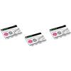 Leitz - Set di 3 scatole da 1000 graffette n. 8 (6/4-21/4 mm) zincate
