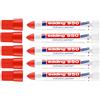 Edding Pennarello indelebile Edding 950, uso industriale, 10 mm (5x rosso)