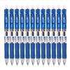 Generic M&G K-35 - 12 penne a sfera con inchiostro gel, retrattili, tratto scorrevole, 0,5 mm, colore: Blu/Nero