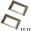 MroMax 2 pezzi cornice per etichette in metallo, 80 x 51 mm bronzo antico porta carte con viti per ufficio biblioteca mobili schedari cassetto armadietto