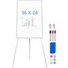maxtek Easel Whiteboard - Magnetic Portable Dry Erase Easel Board 36 x 24 Tripod Whiteboard Height Adjustable Flipchart Easel Stand White Board for Office or Teaching at Home & Classroom