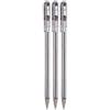 Pentel nero Superb penna a sfera penna a sfera, 0.7 mm, punta 0.25 mm, tratto fine Line cartucce ricaricabili BK77 (confezione da 3)