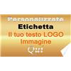 AGOWOO Personalizzare Etichette Adesivi Personalizzati Pvc Impermeabile Adesivo Parole Imagine Piccola Impresa LOGO, 200 500 1000 (3x5cm Rettangolo)