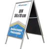 DisplayLager - Supporto per Poster BUDGET Alu-Line, bifaciale argento, per uso interno,(2 postelli) (50 x 70 cm)