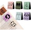 zyinoant Segnalibro Magnetico in pelle Personalizzato, Segnalibri Personalizzati con Nome e Icone, Regali di Natale per Amici, Amanti dei libri, Lettori e Studenti (D)
