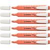 STABILO Set di 6 evidenziatori Swing Cool Pastel Edition, punta 1-4 mm, rosso corallo