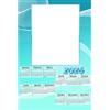 Lombardi Fotografo Calendario personalizzato 2026, varie grafiche, con 1 o più foto, 30x45cm, su carta fotografica lucida, completo di dorsetti in plastica e gancino da muro. (009)